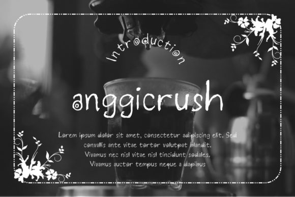Anggicrush: A Friendly Script Font