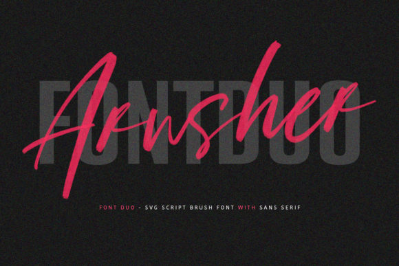 Arusher Font: A Stylish Typeface for Craft and Commercial Projects