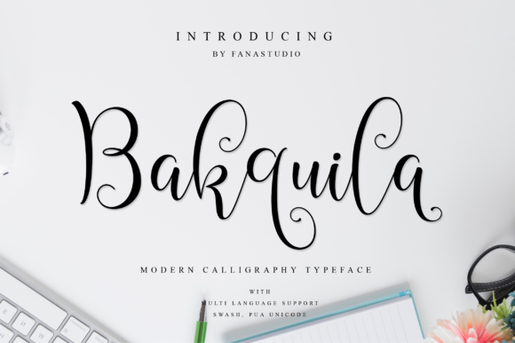 Bakquila Font: Handwritten Elegance for Crafters