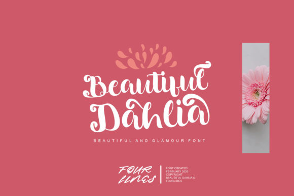 Beautiful Dahlia Font: A Script Typeface for Editorial Elegance