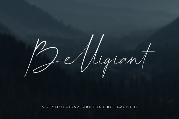 Belligiant: A Premium Script Font for Memorable Brand Campaigns
