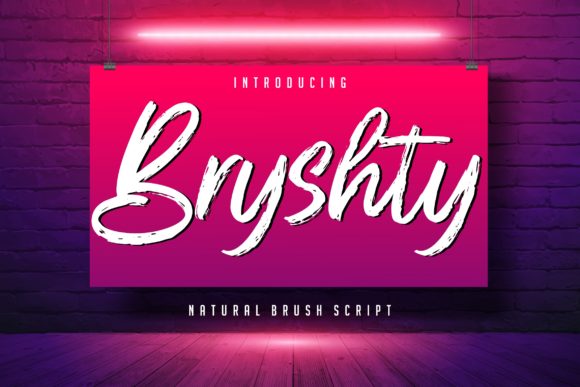 Bryshty: A Flowing Script for Web Design