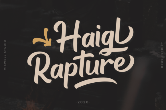 Haigl Rapture: A Flowing Handwritten Font