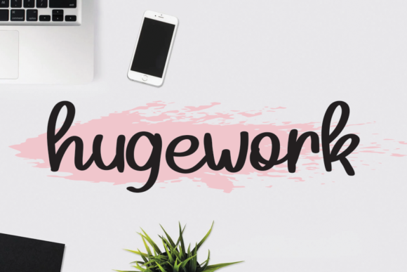 Hugework: A Friendly Handwritten Font