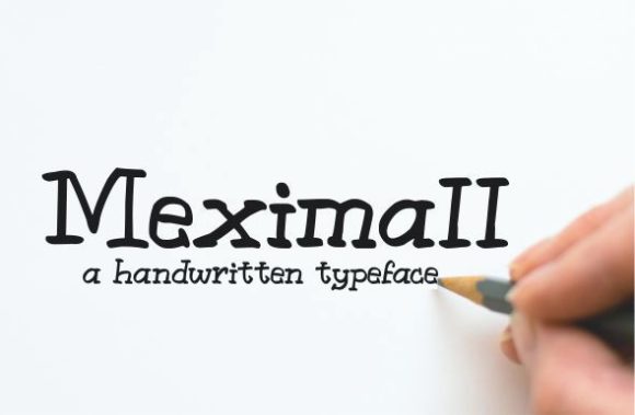 Meximall: A Unique Handwritten Font