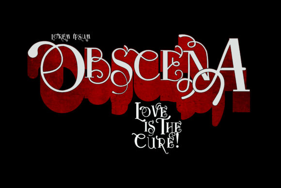 Obscena: A Bold Script for Designers