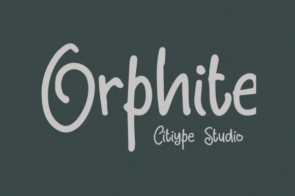 Orphite: A Friendly Handwritten Font