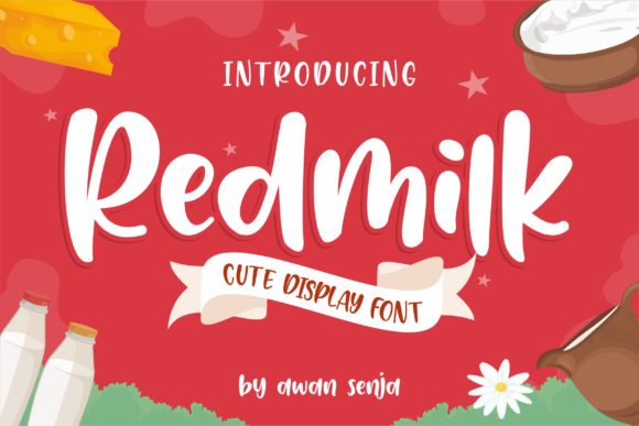 Redmilk: A Quirky Font for Creative Branding