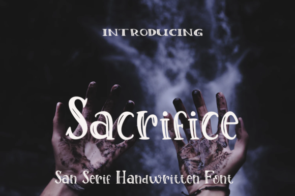 Sacrifice: A Handwritten Font for Impactful Design
