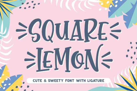Square Lemon Font for Business Style