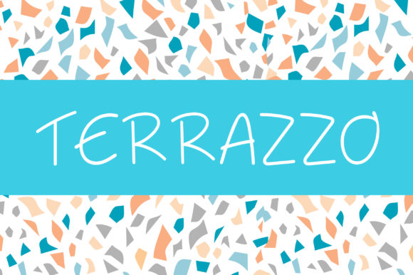 Terrazzo Font: A Cheerful Handwritten Typeface for Crafters and Makers